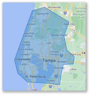Service area map