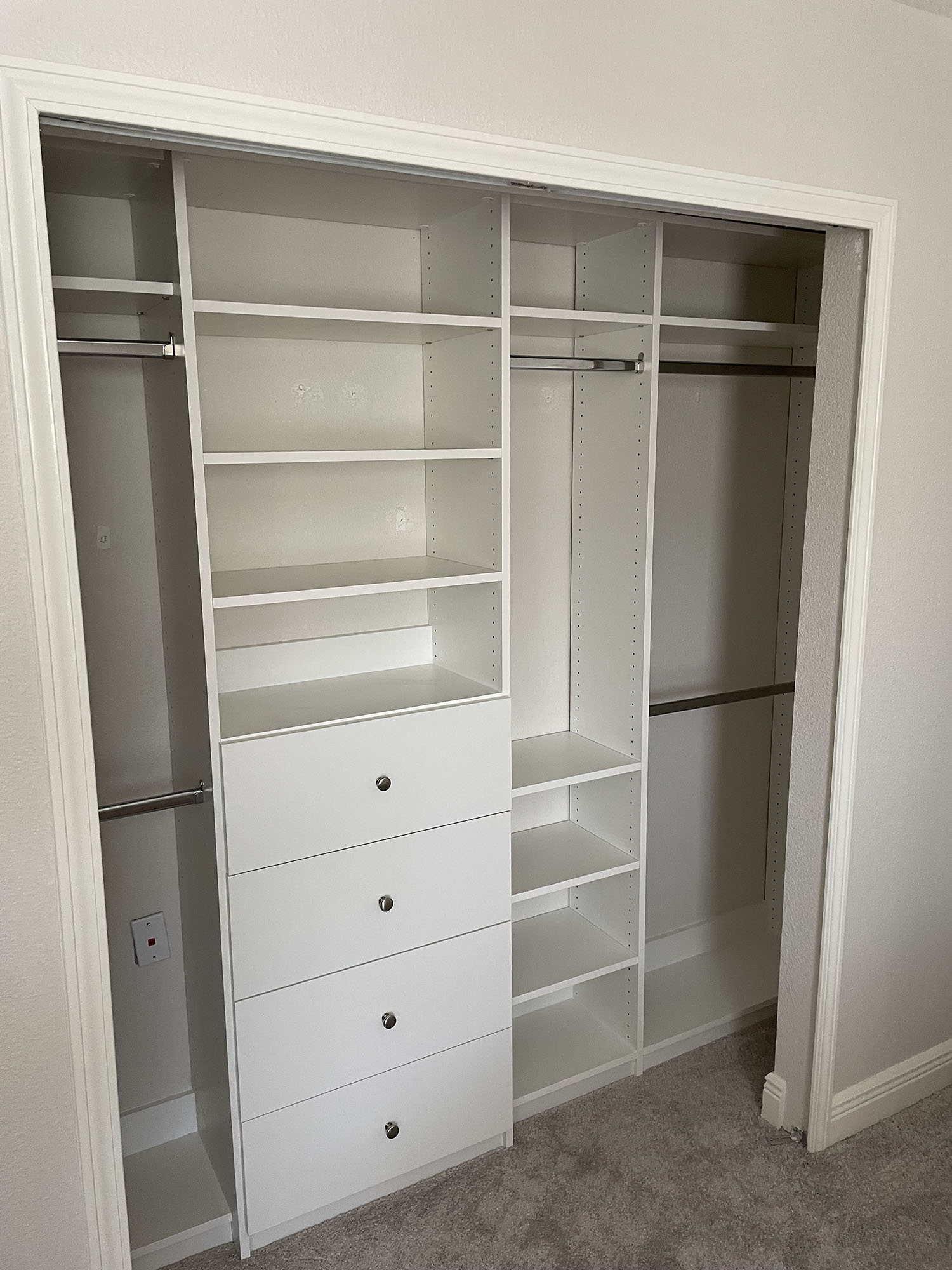 custom reach in closets