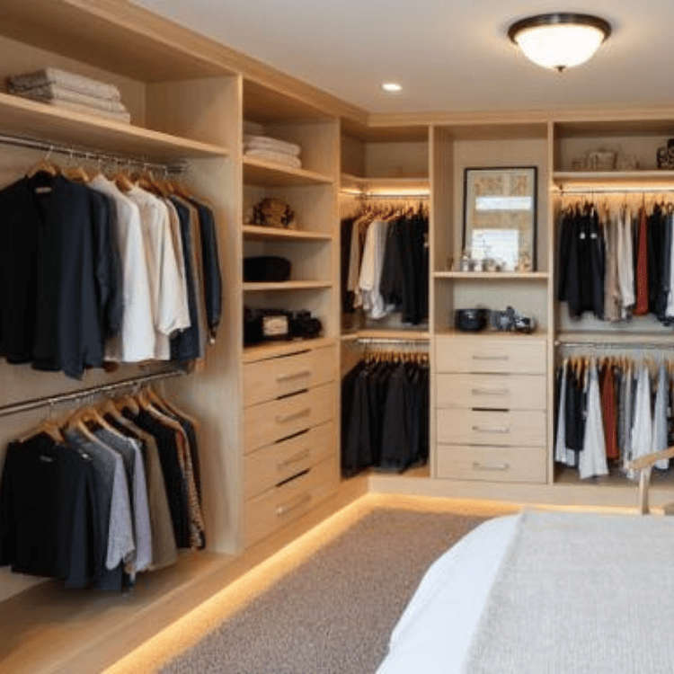 master bedroom closet organization Tampa